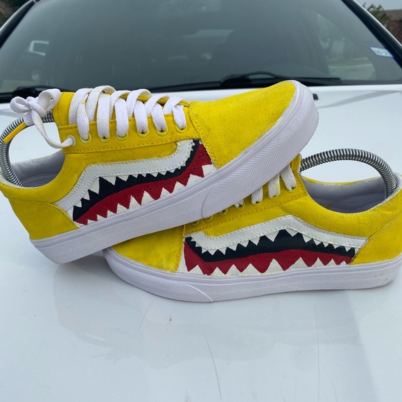 yellow bape vans